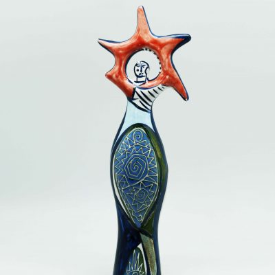 Escultura cerámica con motivo alusivo a Miró